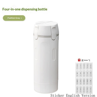4-in-1 Leakproof Travel Dispenser Bottles | Refillable Portable Set for Toiletries