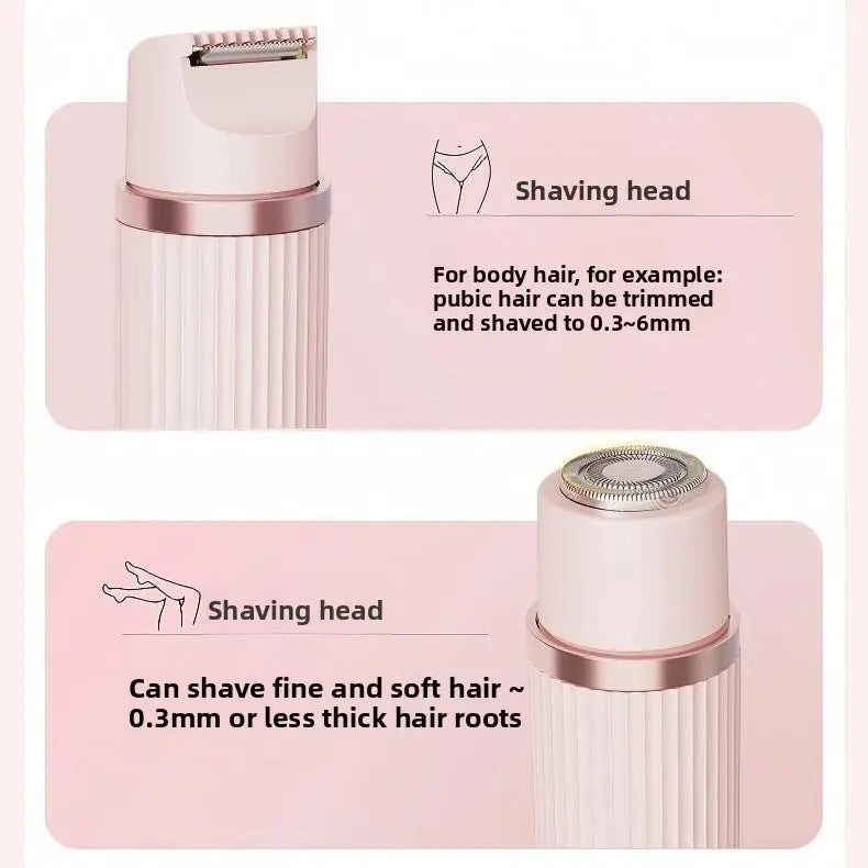 2-in-1 Dual Head Electric Hair Shaver for Women