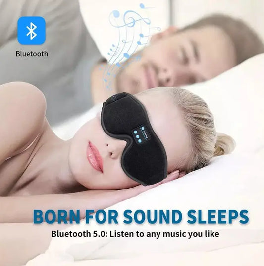 Bluetooth Sleep Mask – Wireless Music & Light-Blocking Eye Cover