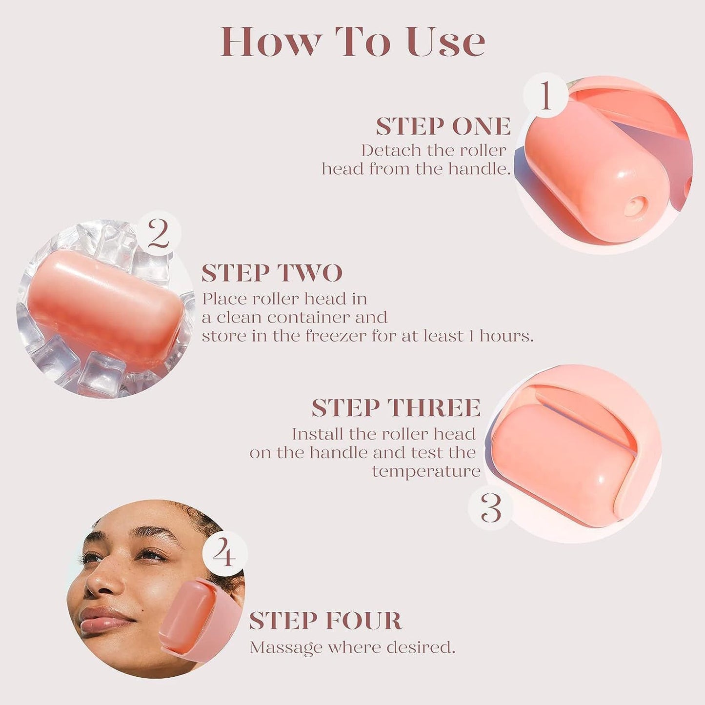 Ice Roller Massager | Depuff, Glow & Tighten Skin in 60 Seconds