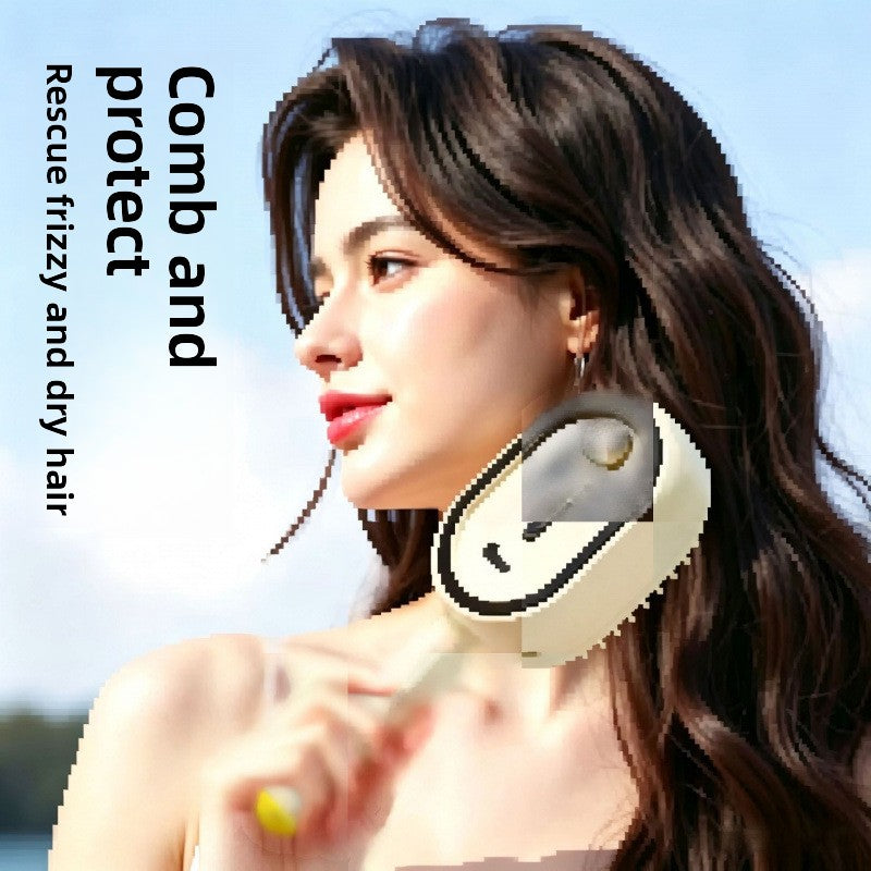 Electric Air Cushion Massage Hair Comb with Oil Mist - Scalp Massage & Anti-Static