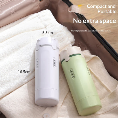 4-in-1 Leakproof Travel Dispenser Bottles | Refillable Portable Set for Toiletries