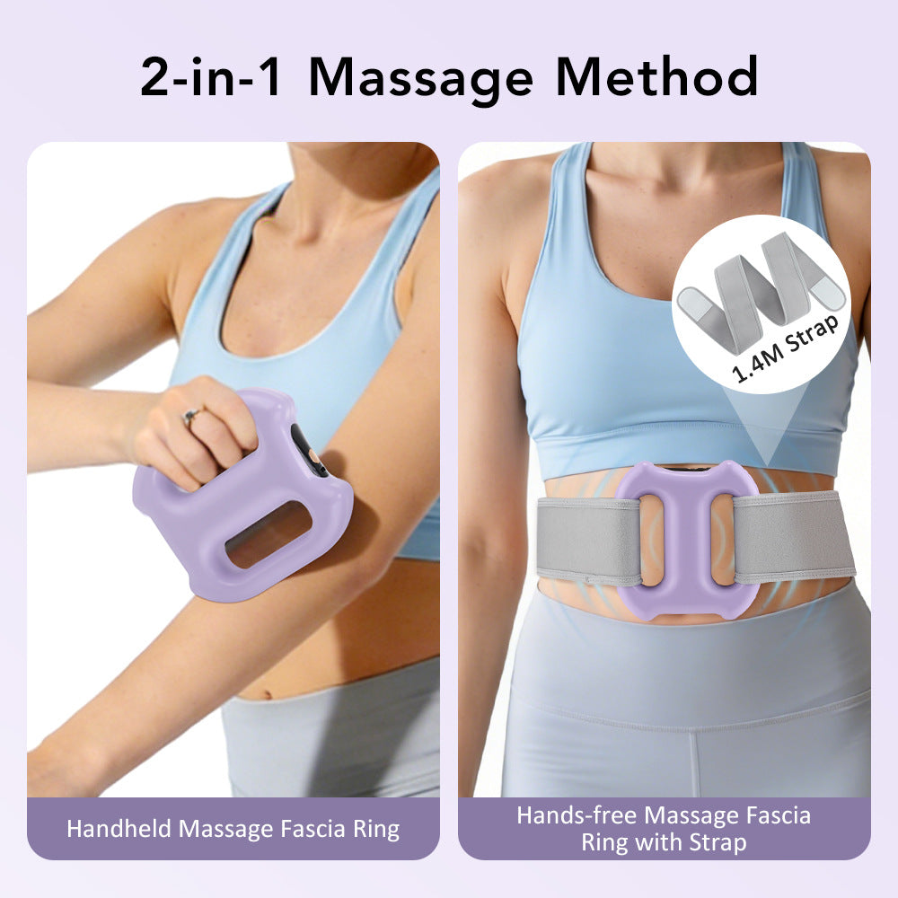 Portable Dual Ring Fascia Massager with Variable Frequency