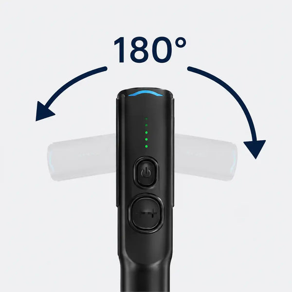 Adjustable head angle of electric grill brush