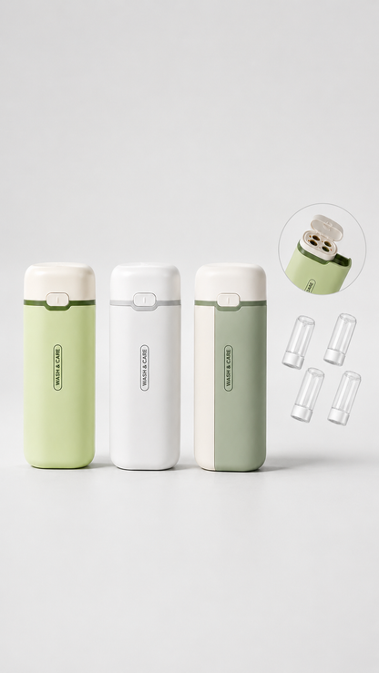 4-in-1 Leakproof Travel Dispenser Bottles | Refillable Portable Set for Toiletries