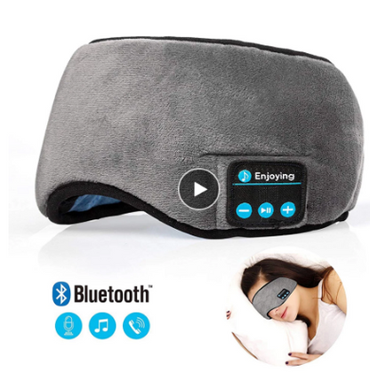 Bluetooth Sleep Mask – Wireless Music & Light-Blocking Eye Cover