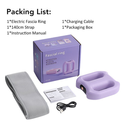 Portable Dual Ring Fascia Massager with Variable Frequency