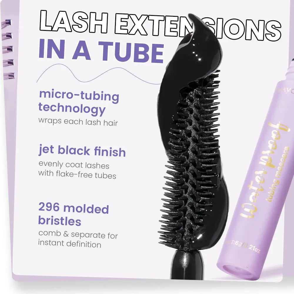 Maycheer Tubular Mascara – Smudge-Proof, Easy-Remove, Lash-Lengthening