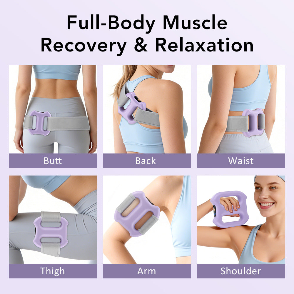 Portable Dual Ring Fascia Massager with Variable Frequency
