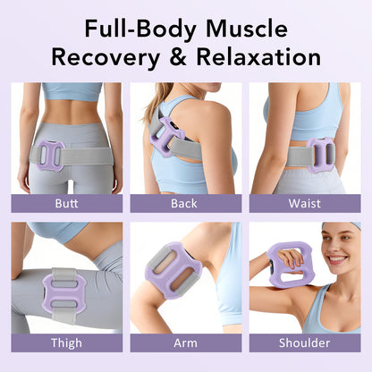Portable Dual Ring Fascia Massager with Variable Frequency